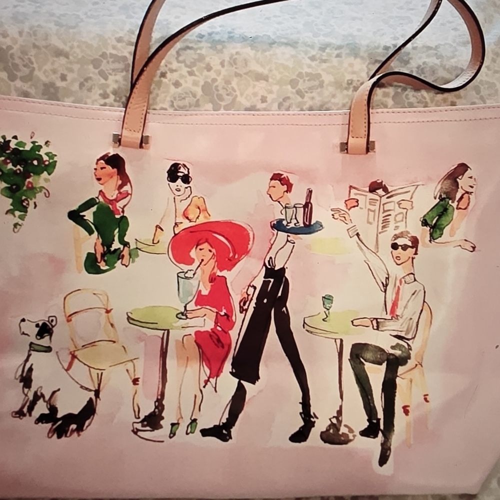 EUC KATE SPADE Ooh La La Francis (Bruno Cafe) Tote Handbag - Picture 2 of 3